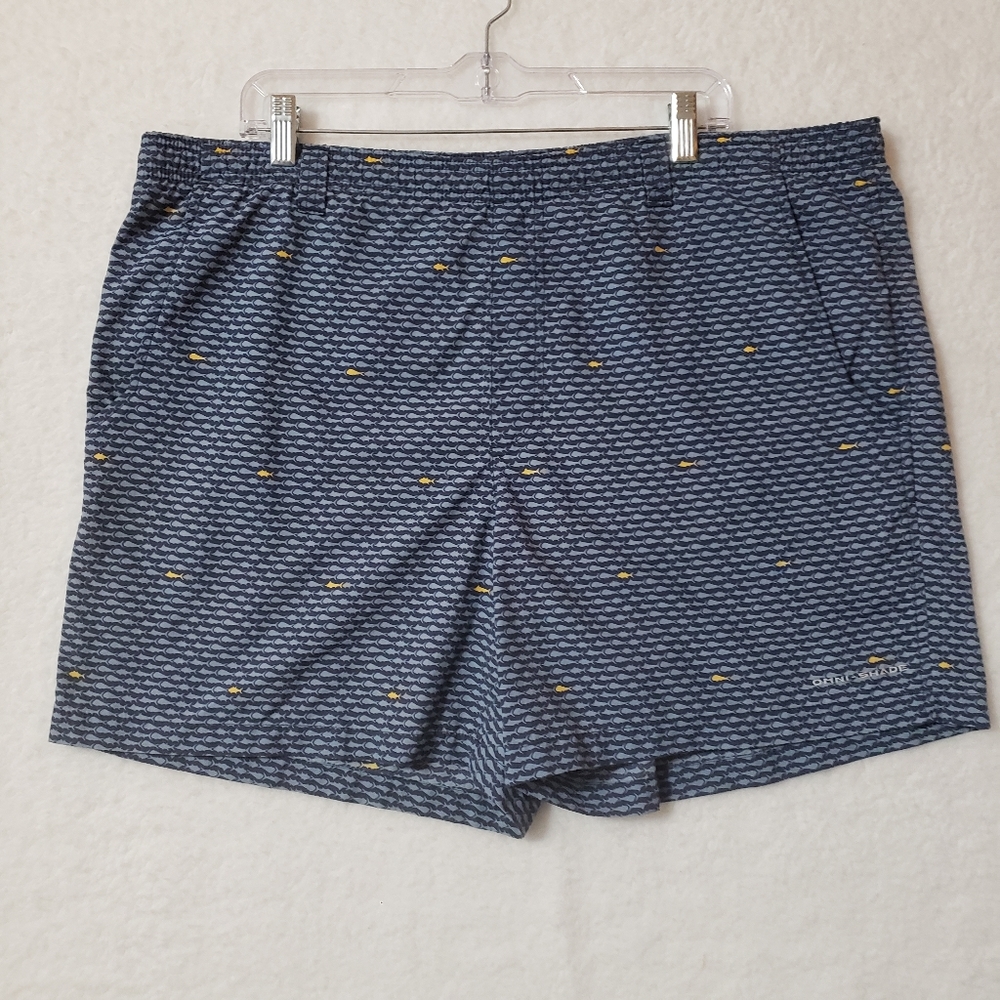 🚫SOLD🚫Columbia PFG omni-shade fishing print fishing swimming shorts mens L